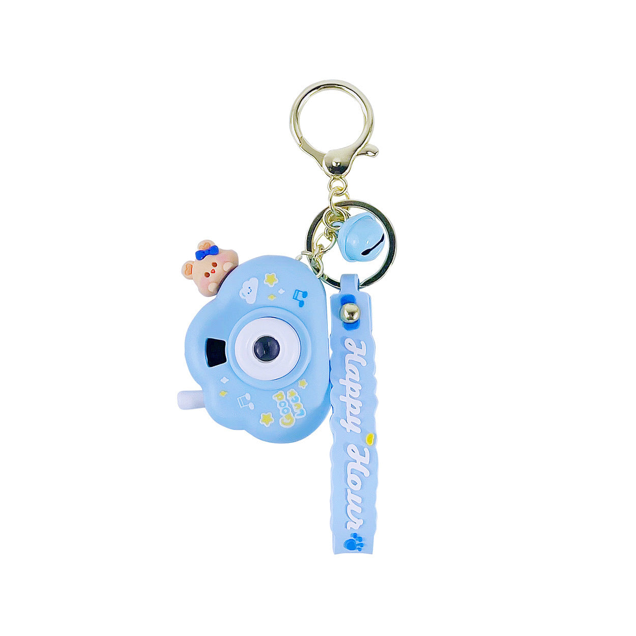 Home Minimalist Cloud Projection Camera Keychain Charm